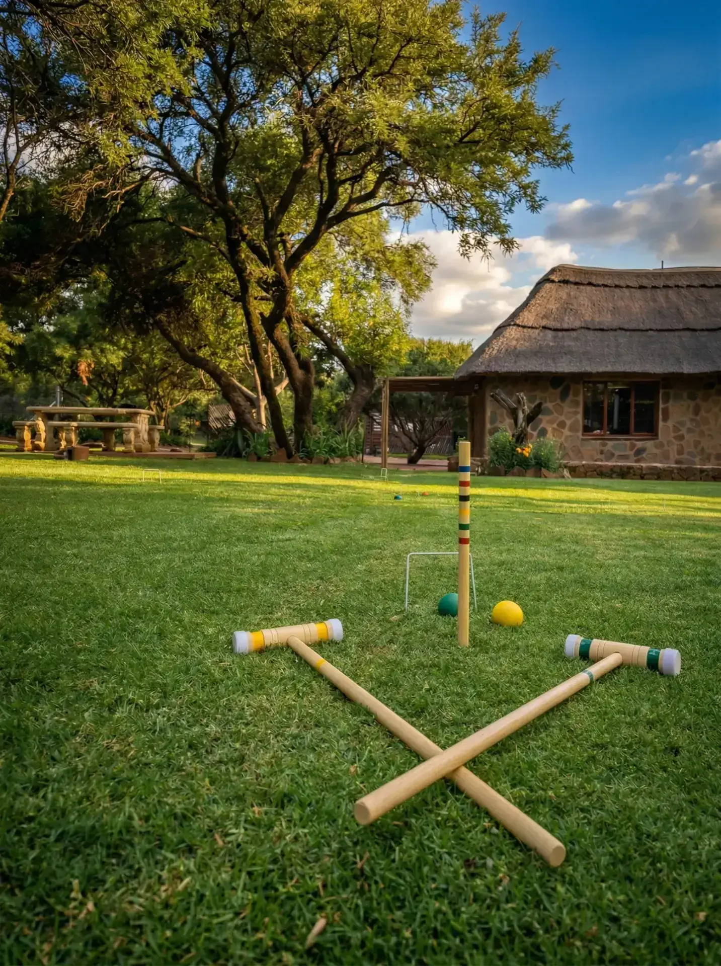 Croquet outdoor activity at Rocking Giraffe Bush Lodge