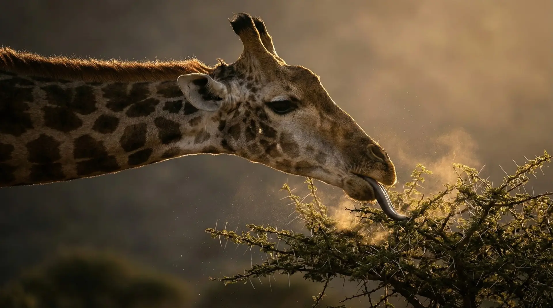 Giraffe wildlife sighting at Rocking Giraffe Bush Lodge
