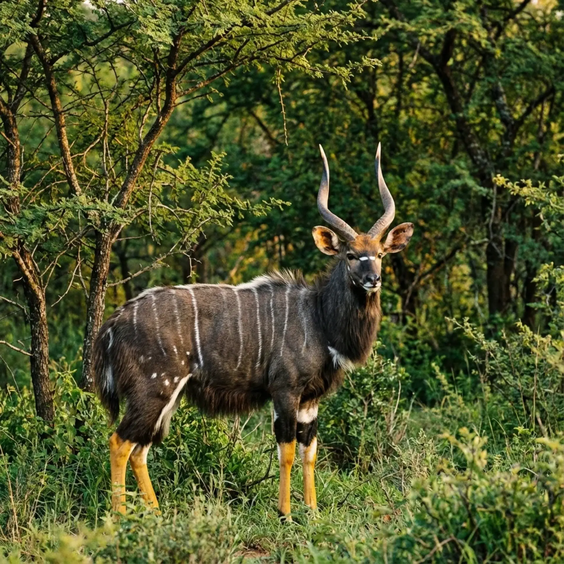 Nyala wildlife sighting at Rocking Giraffe Bush Lodge