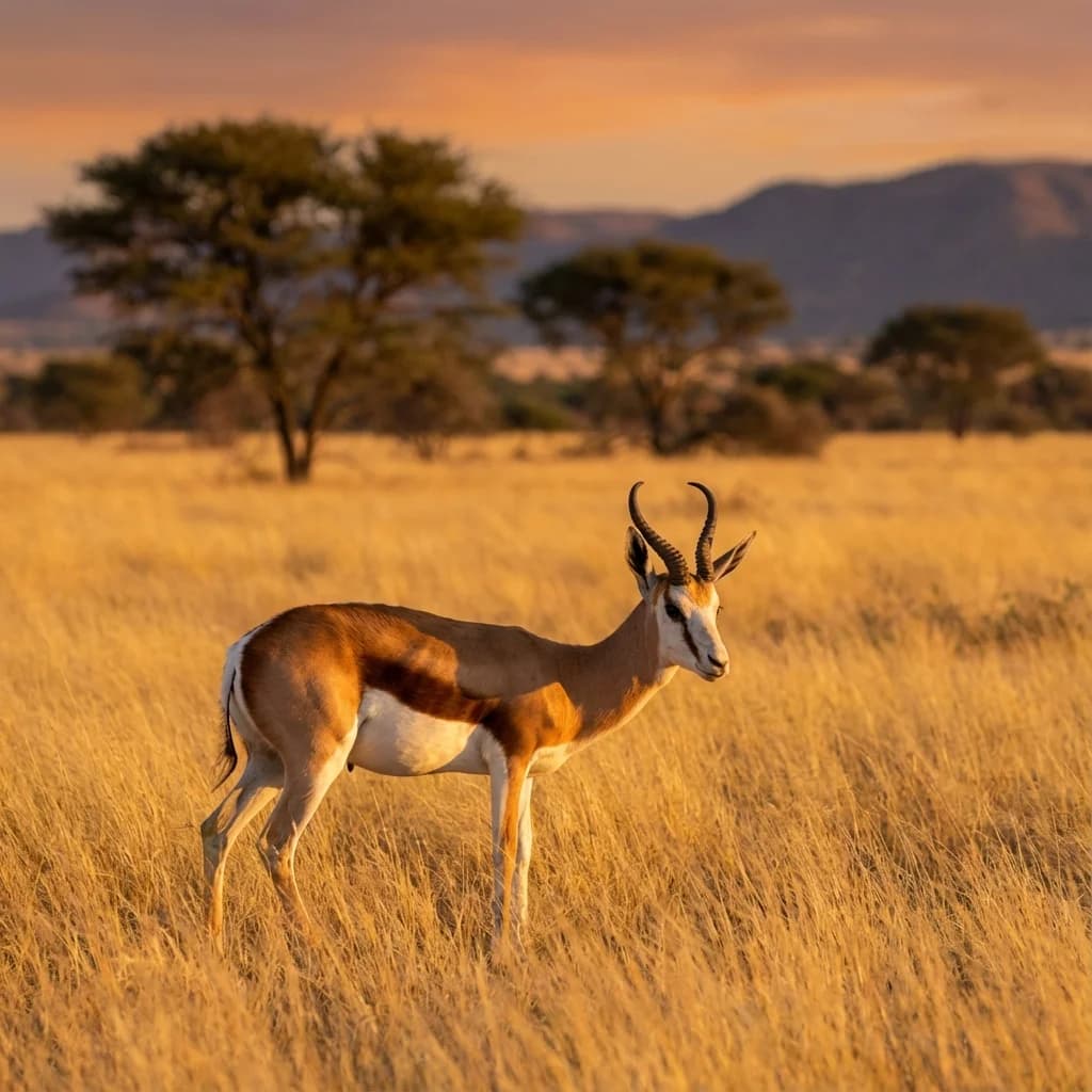 Springbok wildlife sighting at Rocking Giraffe Bush Lodge